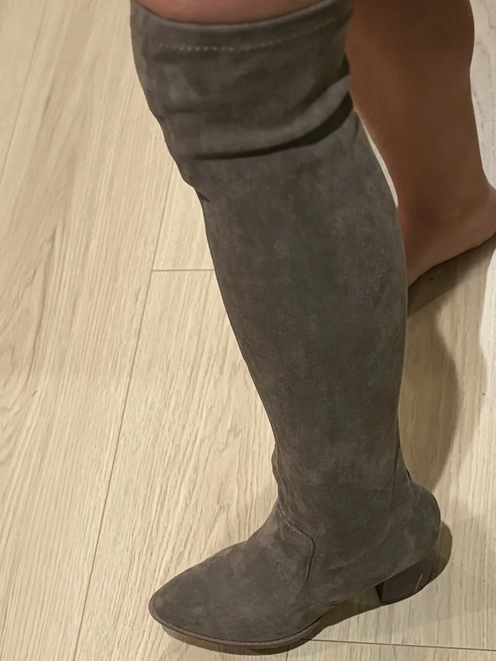 DV by Dolce Vita Over-the-Knee Suede Boots in Gray
